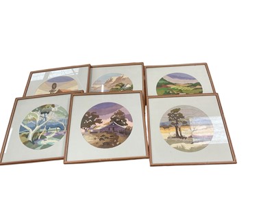 Lot 437 - Group of framed Australian embroideries, including a mill