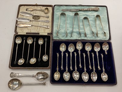 Lot 1060 - Group of silver flatware