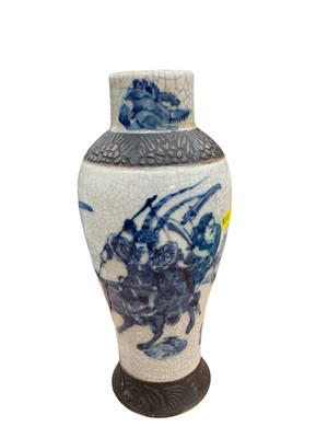 Lot 93 - Late 19th century Chinese crackle ware vase