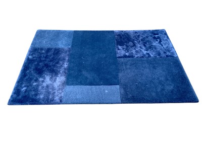 Lot 1428 - Contemporary Plains Tate Navy rug measurements 120cm x 170cm