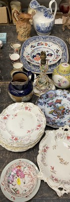 Lot 161 - Group of various ceramics including Chinese, harvest jug etc