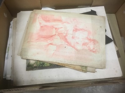 Lot 170 - Collection of unframed works on paper by various hands