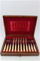 Lot 420 - Late Victorian / Edwardian set of twelve pairs...