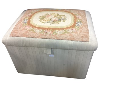 Lot 1305 - Victorian tapestry covered ottoman, 75cm wide, 57cm deep, 58cm high