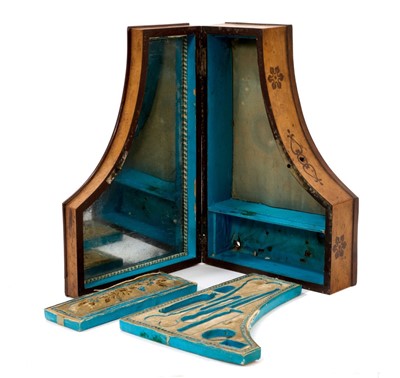 Lot 831 - 19th century French burr wood and abalone inlaid work box in the form of a piano