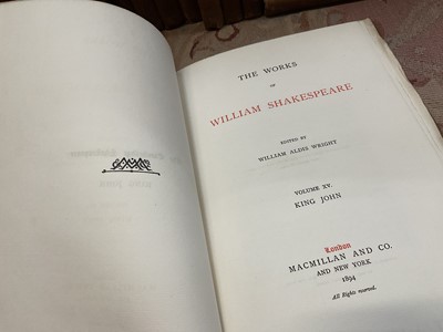 Lot 1706 - The Cambridge Works of William Shakespeare, 1890s, Macmillan, edited by William Aldis Wright