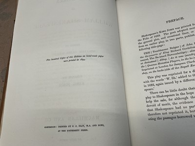 Lot 1706 - The Cambridge Works of William Shakespeare, 1890s, Macmillan, edited by William Aldis Wright