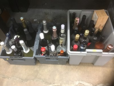 Lot 177 - Collection of wines and spirits, three boxes