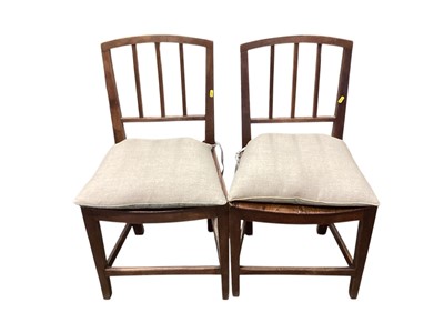 Lot 1323 - Pair of 19th century country chairs