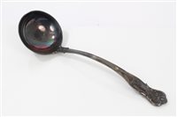 Lot 441 - Contemporary Silverer punch ladle with grape...