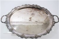 Lot 449 - Early 19th century Silverer plated two-handled...