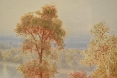 Lot 1326 - Henry Bowser Wimbush (1858 - 1943) watercolour study "The Thames at Richmond"