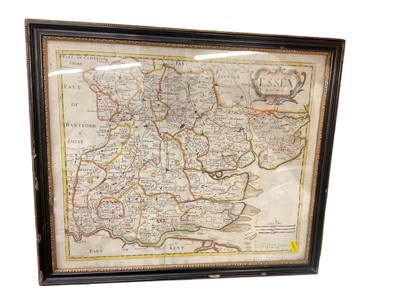 Lot 714 - 18th century Robert Mordan hand coloured map of the county of Essex