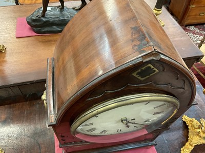 Lot 608 - Regency bracket clock in Gothic case