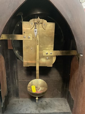 Lot 608 - Regency bracket clock in Gothic case