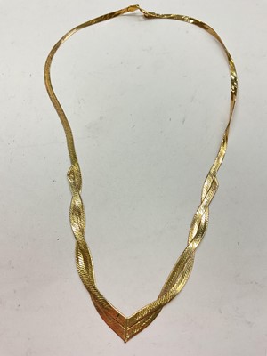 Lot 1149 - Italian 9ct gold necklace