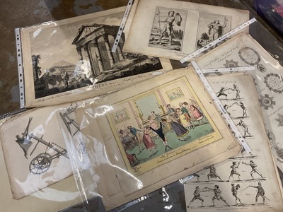 Lot 56 - A large quantity of antique engravings, possibly around 500 in total