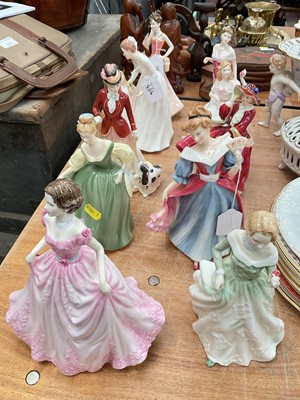 Lot 464 - Group of ten Royal Doulton ladies- HN 3699, HN 4097, HN 2193, HN 3316, HN 3384, HN 1834, HN 4047 and HN 3863 (10).