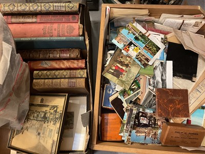 Lot 348 - Antique and later books, postcards, old photographs, autograph albums, other ephemera etc