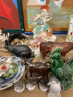 Lot 230 - Staffordshire and other ceramics