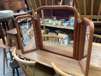 Lot 1421 - Younger Furniture triptych dressing table mirror