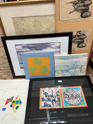 Lot 261 - Richard Drew, known as Zacron (British, 1943-2012): Small group of prints, framed and unframed