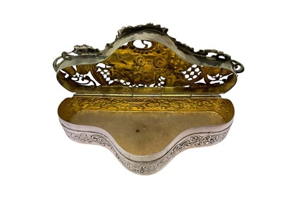 Lot 317 - Two Edwardian silver pot pourri pots