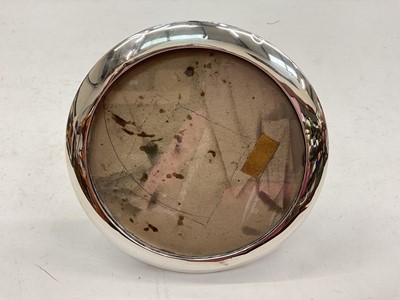 Lot 1168 - Edwardian silver mounted circular photograph frame (Chester 1907)