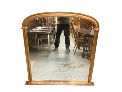 Lot 1447 - Victorian style overmantel mirror, 120cm x 122.5cm