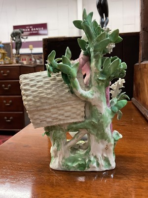 Lot 18 - Pair of Chelsea sweetmeat figures, circa 1765