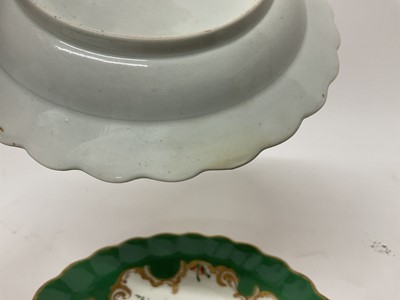 Lot 38 - Pair of Worcester small Marchioness of Huntley pattern plates, circa 1770