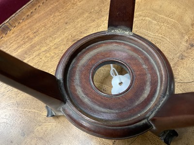 Lot 767 - Chinese hardwood three legged bowl stand