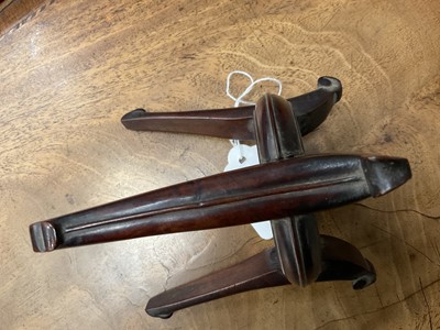 Lot 767 - Chinese hardwood three legged bowl stand
