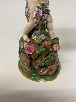 Lot 1 - Trio of late 19th century Meissen table centres, each mounted with cherubic figures
