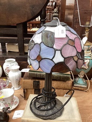 Lot 539 - Contemporary Tiffany style table lamp.