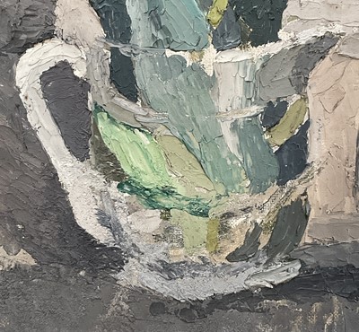 Lot 1066 - *Mary Potter (1900-1981) oil on canvas - Still Life Spring Flowers, initialled, 30cm x 25.5cm, in painted frame
