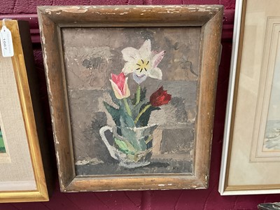 Lot 1066 - *Mary Potter (1900-1981) oil on canvas - Still Life Spring Flowers, initialled, 30cm x 25.5cm, in painted frame