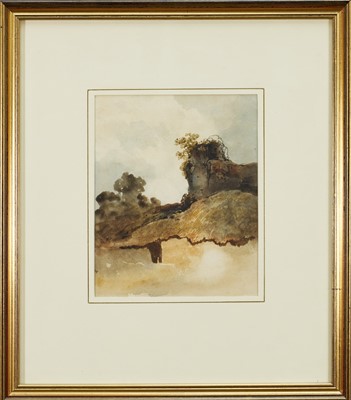 Lot 1342 - George Chinnery (1774-1852) watercolour - A Landscape, 19.5cm x 16cm, in glazed gilt frame