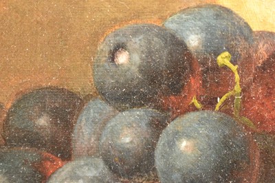 Lot 1332 - Eloise Harriet Stannard (1829-1915) oil on canvas - Still Life Melon and Grapes, signed and dated 1891, 30.5cm x 35.5cm, in gilt frame