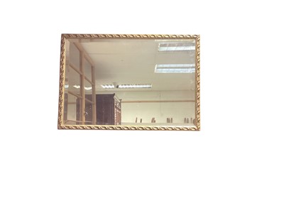 Lot 1460 - Bevelled wall mirror in gilt frame, 75cm x 52cm