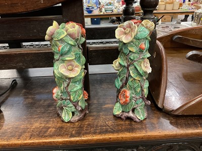 Lot 109 - Unusual pair of vases