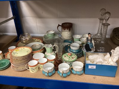 Lot 260 - Regency teaware and lot china and glassware