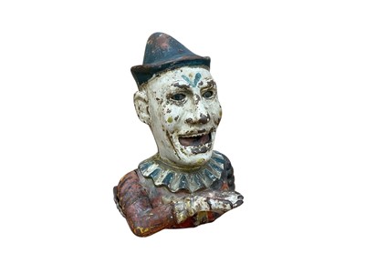 Lot 543 - American cast iron clown money box.