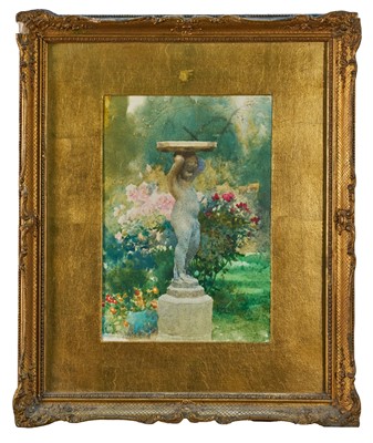 Lot 1322 - *Lucy Kemp-Welch (1869-1958) watercolour - 'The Faun and the Rose' signed, 33cm x 23cm, in glazed gilt frame