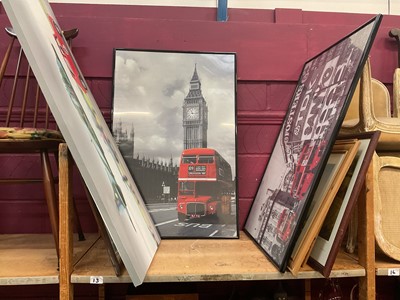 Lot 598 - Group of transport themed decorative prints.