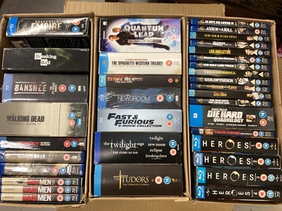 Lot 558 - Blu-Ray boxed sets including Game of Thrones, Harry Potter, Lost, Jurassic Park, James Bond, Heroes, Fast & Furious, Walking Dead & Die Hard (6 boxes)