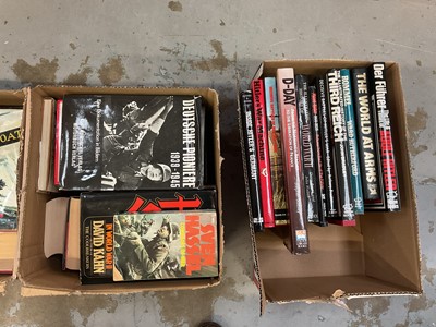 Lot 659 - Four boxes of assorted mainly Second World War history related books (4 boxes).