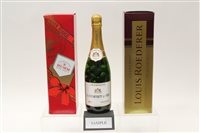 Lot 554 - Champagne - five bottles, Louis Roederer Brut...