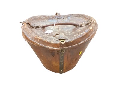 Lot 2 - Vintage leather hat box