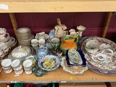 Lot 700 - Victorian Royal Worcester teaset together with meat plates, vases and other decorative ceramics.